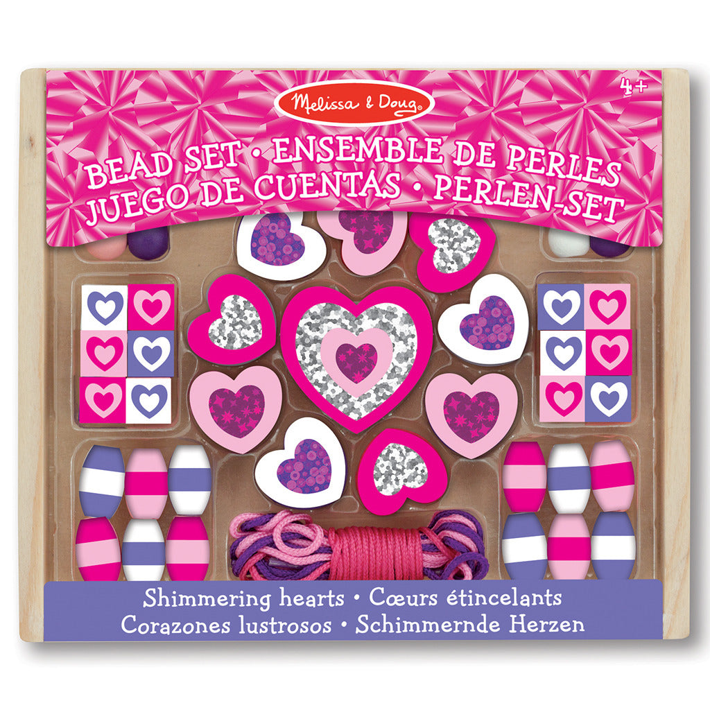 Melissa & Doug Melissa & Doug Houten Kralen Fonkelende Harten