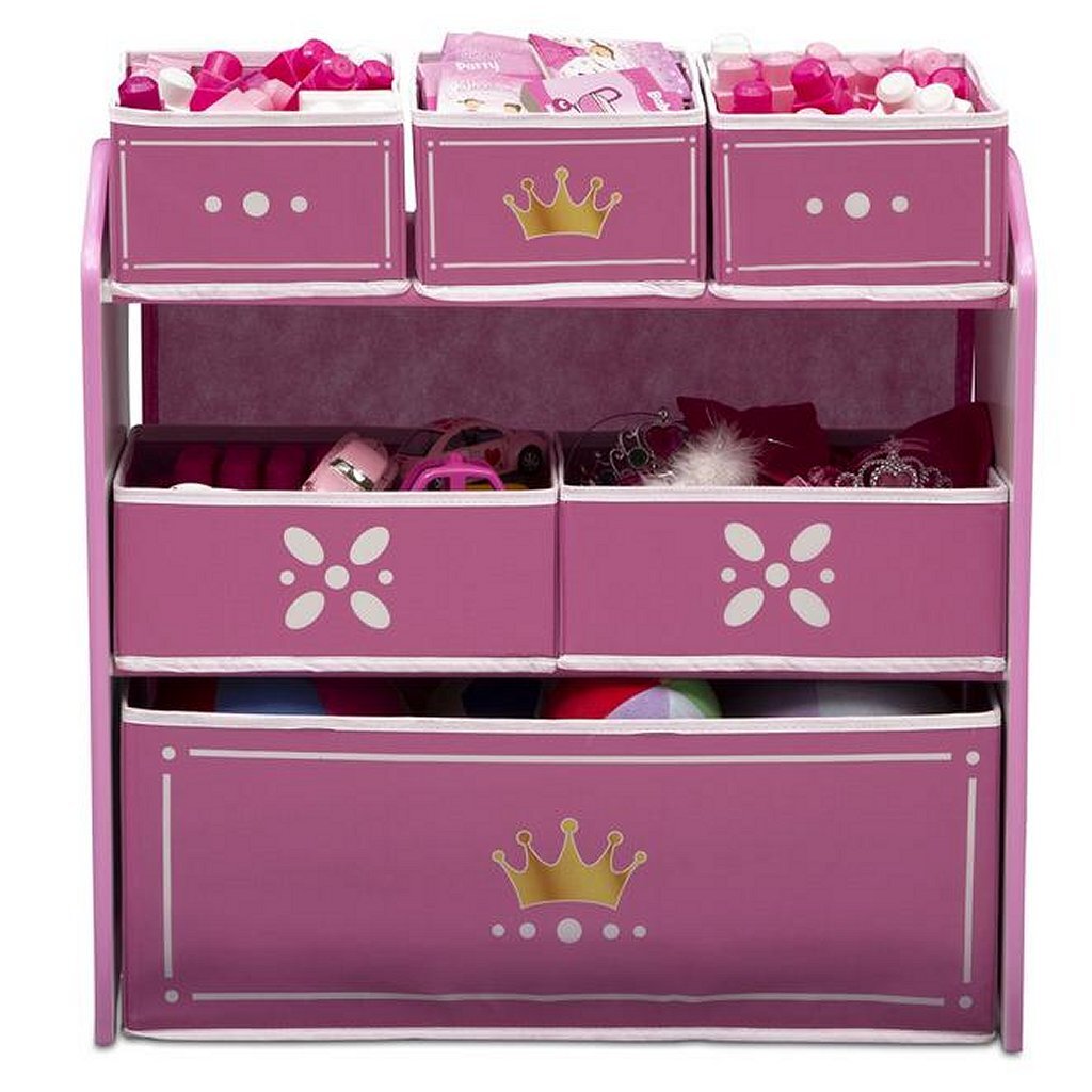 Delta Children Prinsessen Tb83455Gn Houten Opbergkast 67,5Cm Wit/Roze