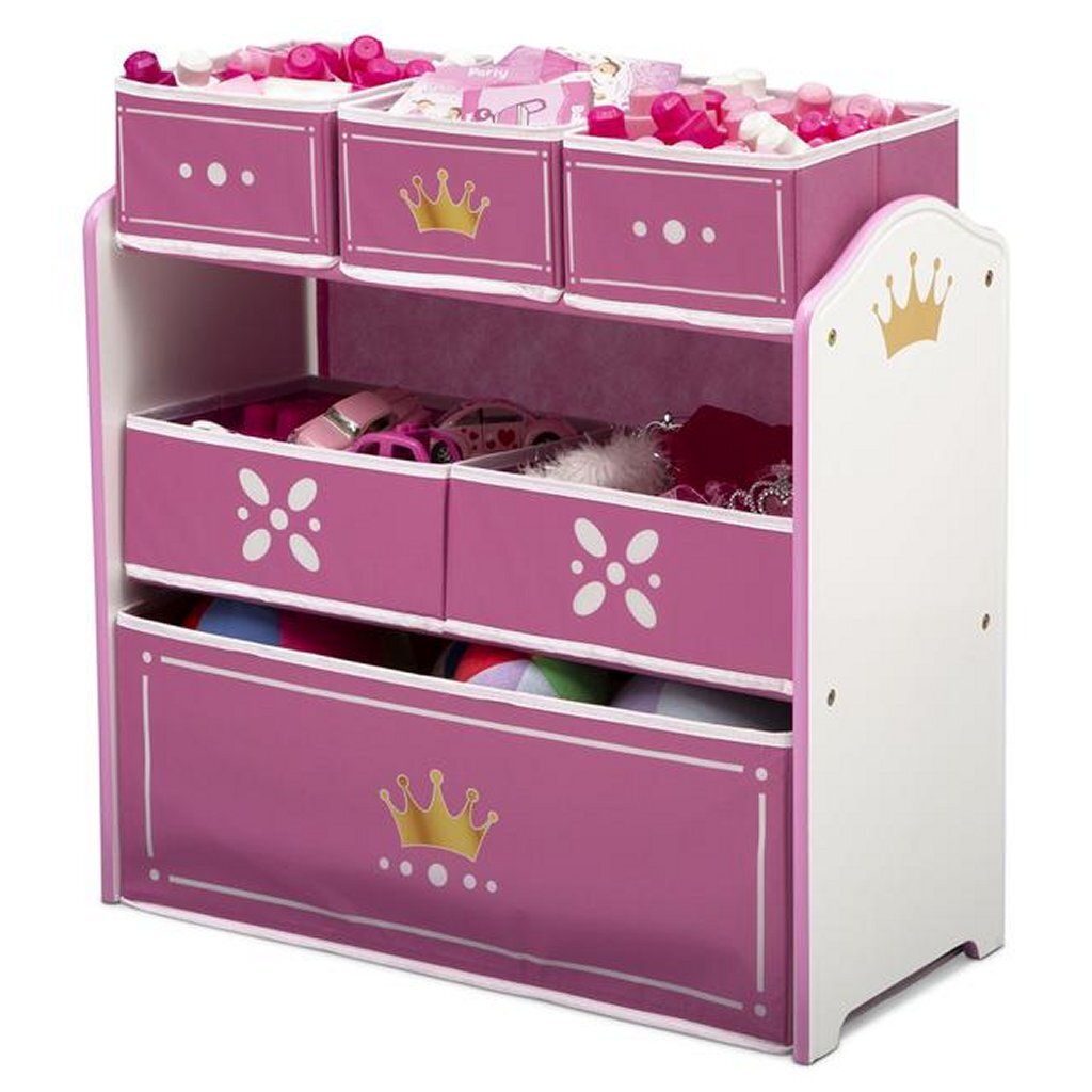 Delta Children Prinsessen Tb83455Gn Houten Opbergkast 67,5Cm Wit/Roze