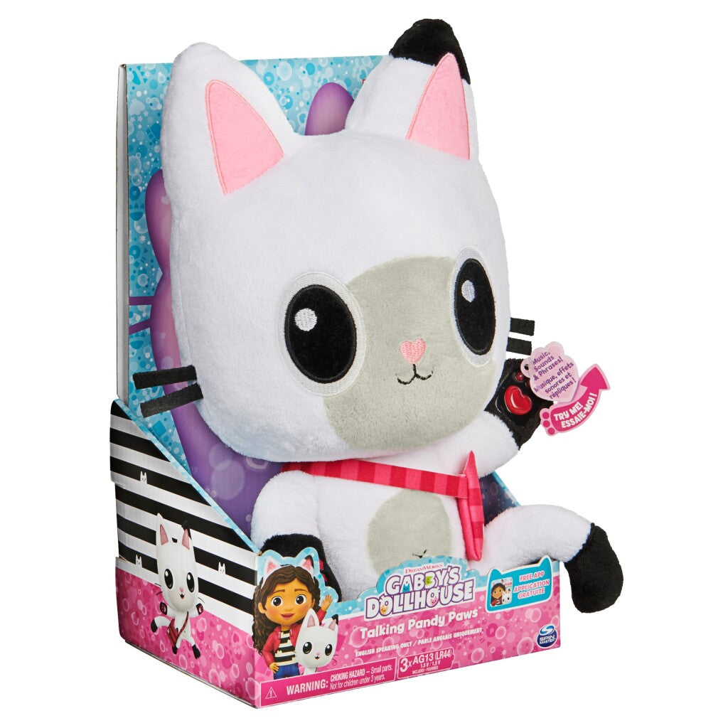 Spin Master Gabbys Dollhouse Knuffel Pandy Poek Met Geluid 33 Cm