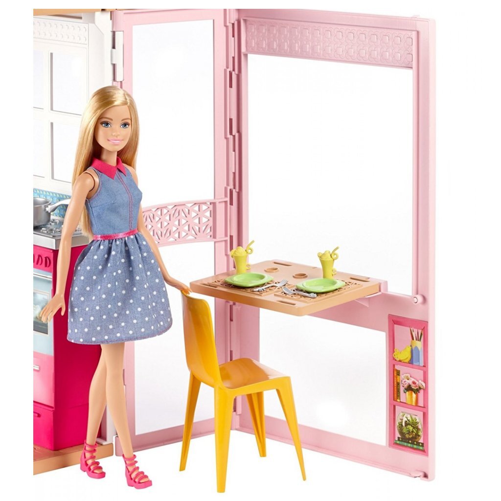 Barbie Huis Met 2 Verdiepingen En Pop