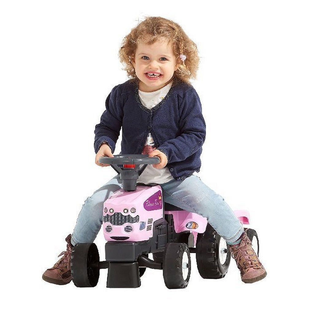 Falk Princess Pink Looptractor + Aanhanger 1+