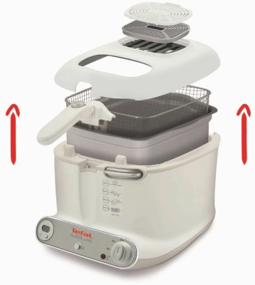 Tefal fr3021 super uno - friteuse 2,2 liter - 1800w