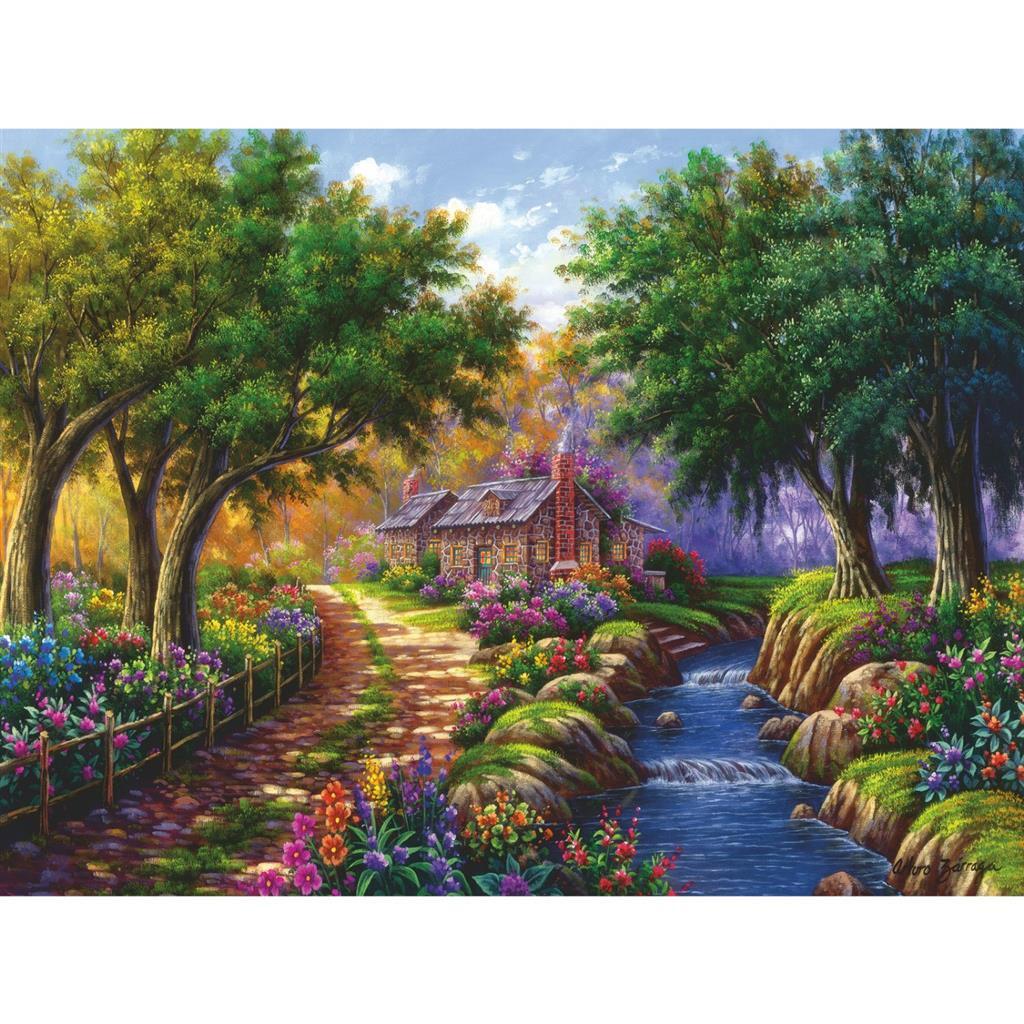 Ravensburger Puzzel Cottage Bij De Rivier 1500 Stukjes