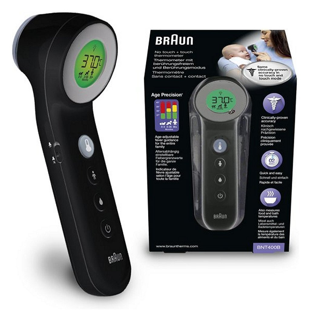 Braun Bnt400B Age Precision Touch/No Touch Koortsthermometer Antraciet
