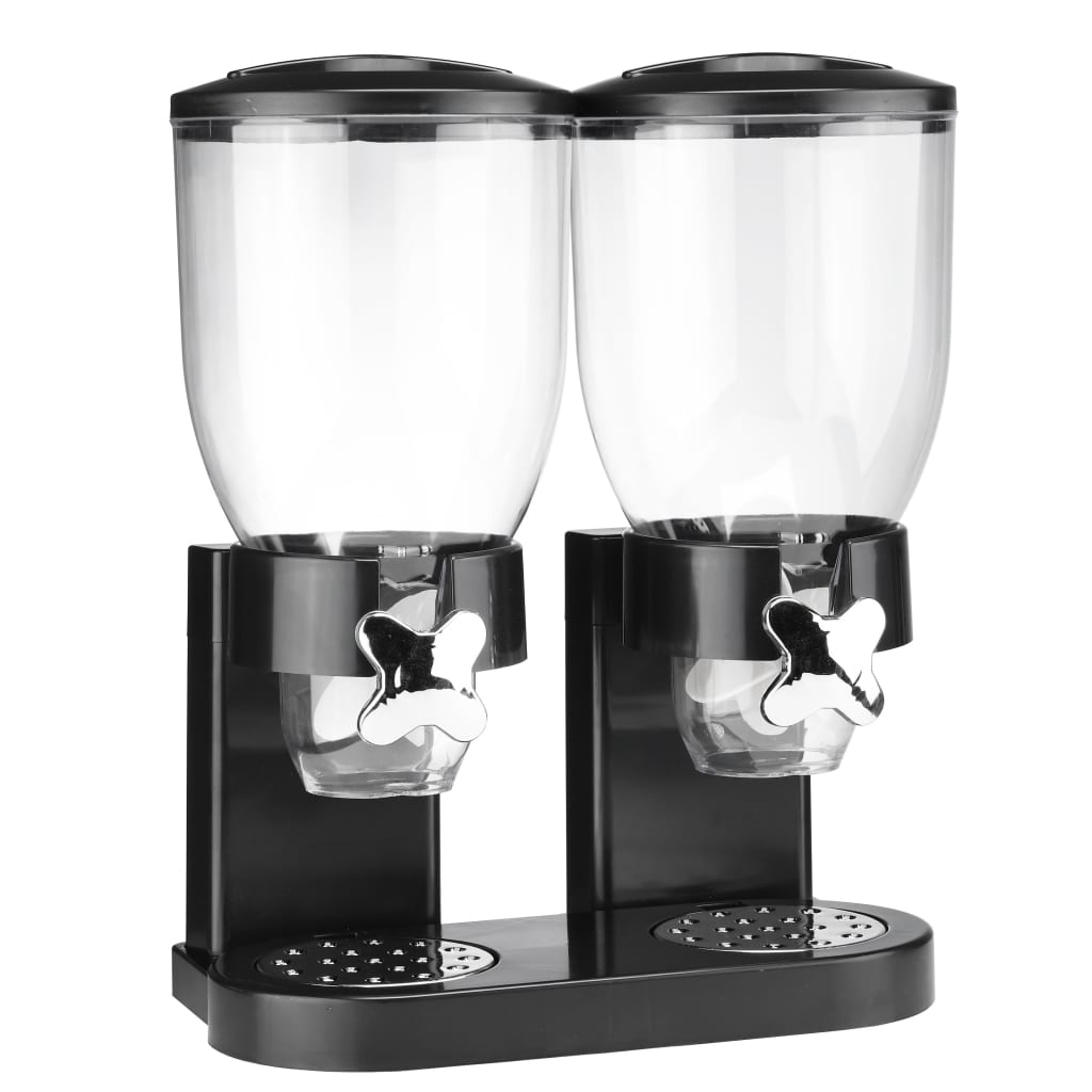 Hi Ontbijtgranen Dispenser 2 X 3,5 L Zwart
