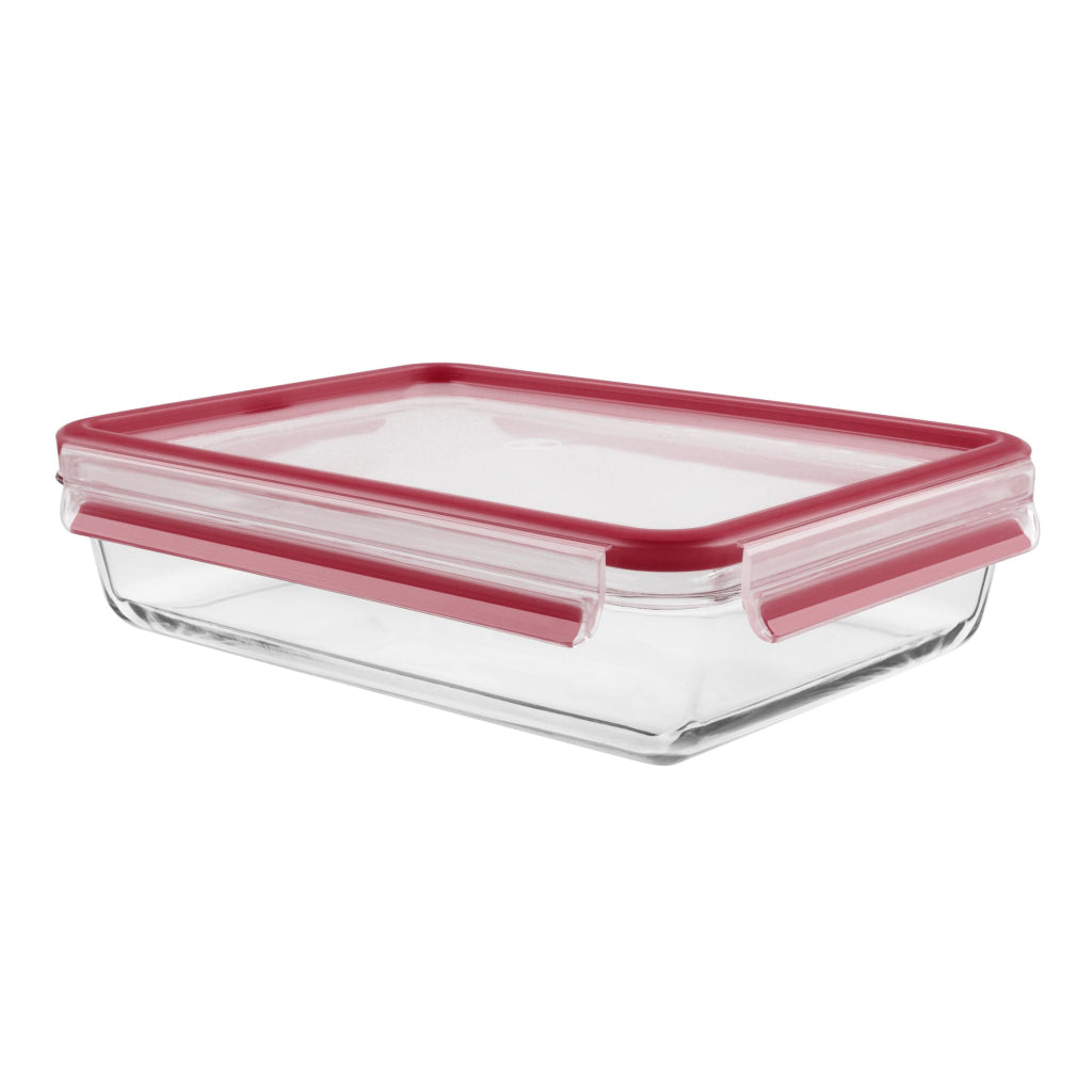 Tefal K30105 Masterseal Glazen Vershoudbakje 2L Rood
