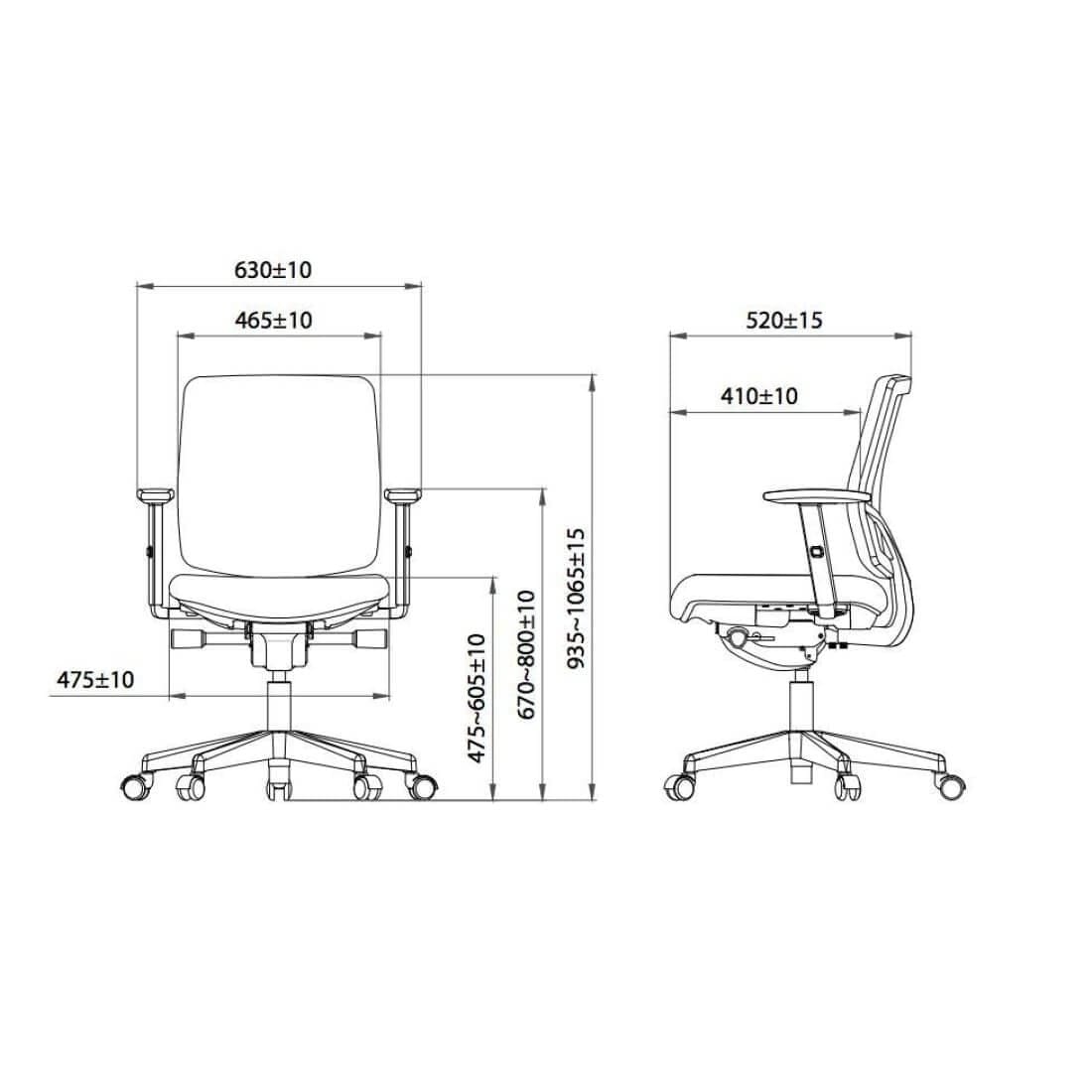 Bureaustoel Ergonomisch Design Mesh Huiswerk (N)En 1335