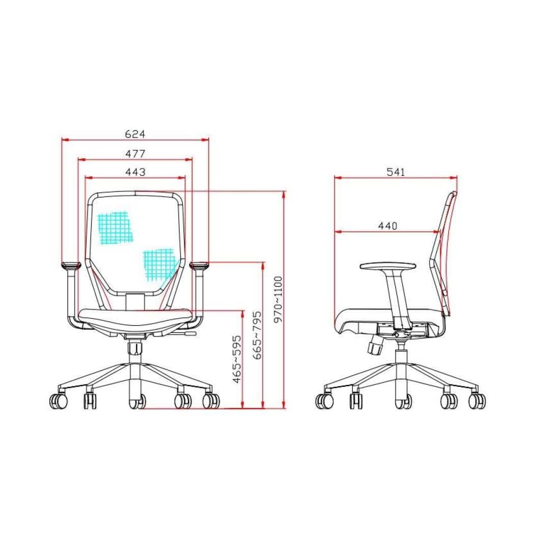 Bureaustoel Ergonomisch Design Noordas (N)En 1335