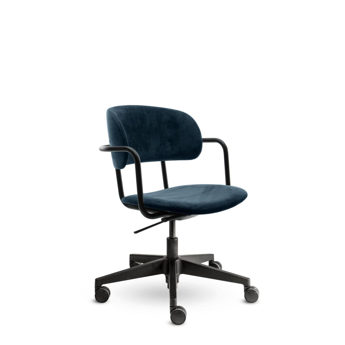 Bureaustoel Velvet Donker Blauw Puur