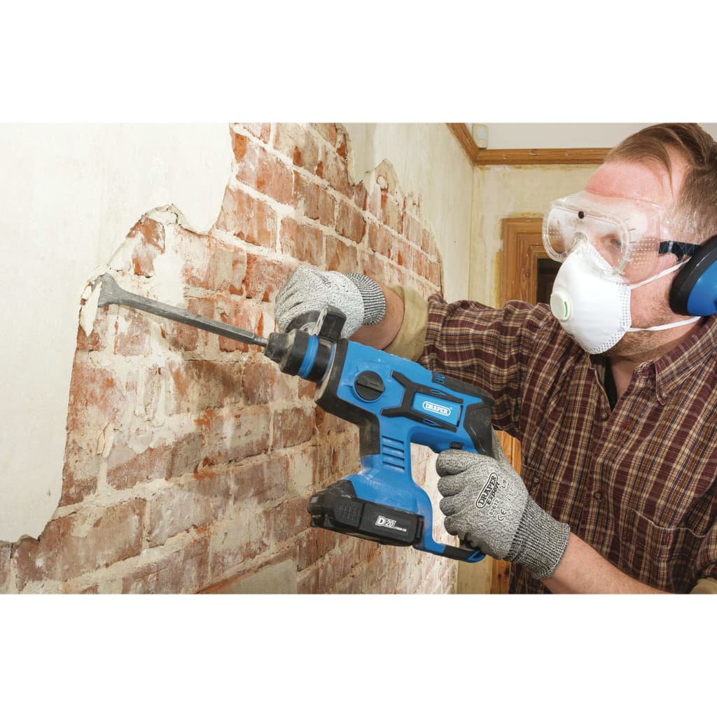 Draper Tools Boorhamer Sds Borstelloos Met 2 X D20 Accu