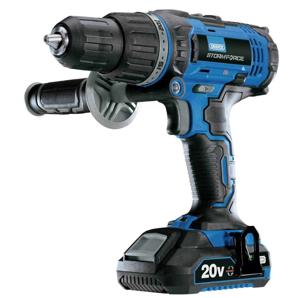 Draper Tools Combiboormachine Met 2 X 2 Ah Accu Storm Force 20 V 50 Nm