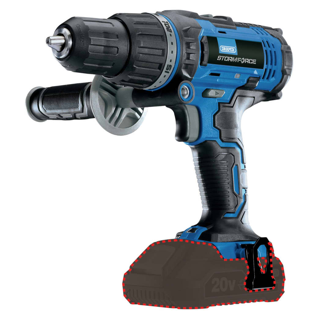 Draper Tools Combiboormachine Met 2 X 2 Ah Accu Storm Force 20 V 50 Nm