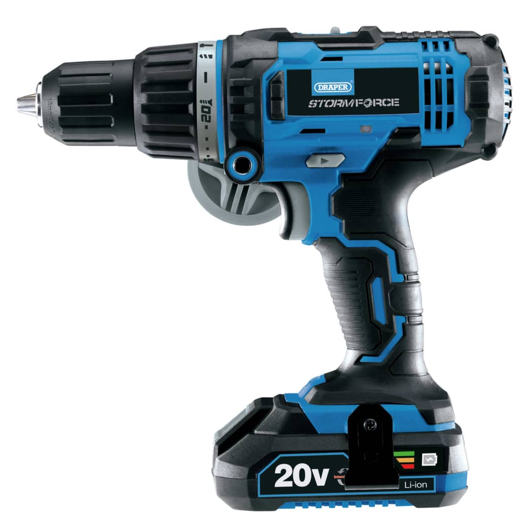 Draper Tools Combiboormachine Met 2 X 2 Ah Accu Storm Force 20 V 50 Nm