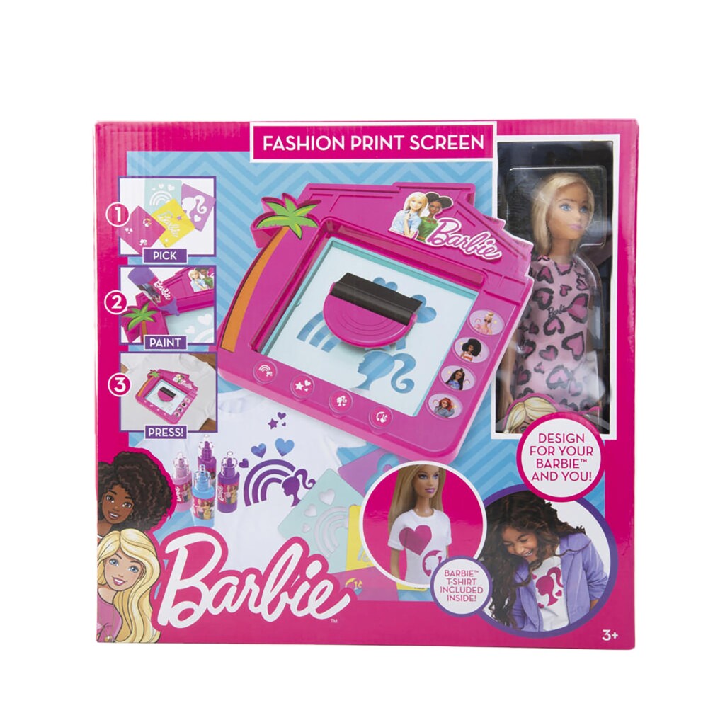 Barbie Kleding Ontwerp Print Studio Met Pop