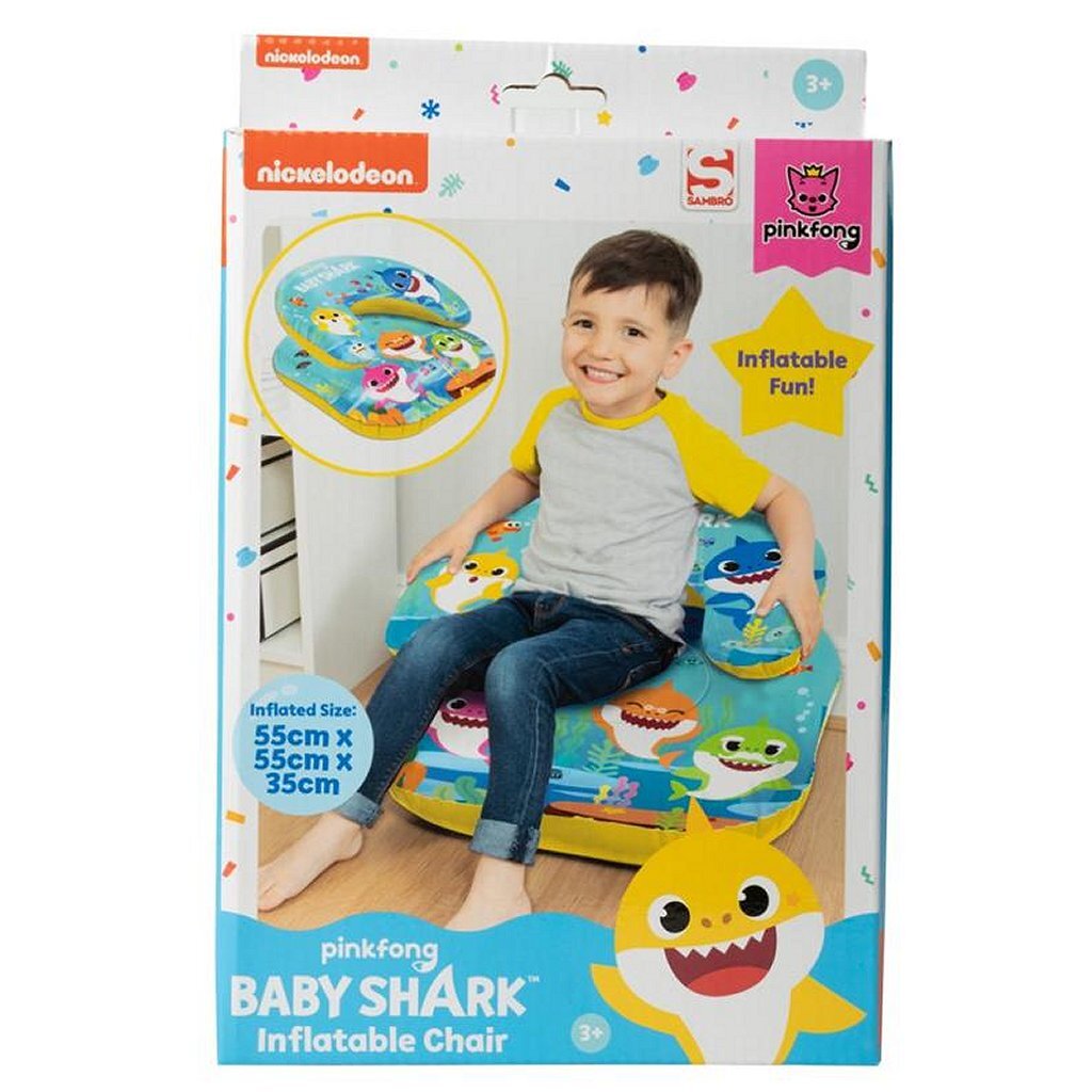 Baby Shark Opblaasbare Stoel 55X55X35 Cm