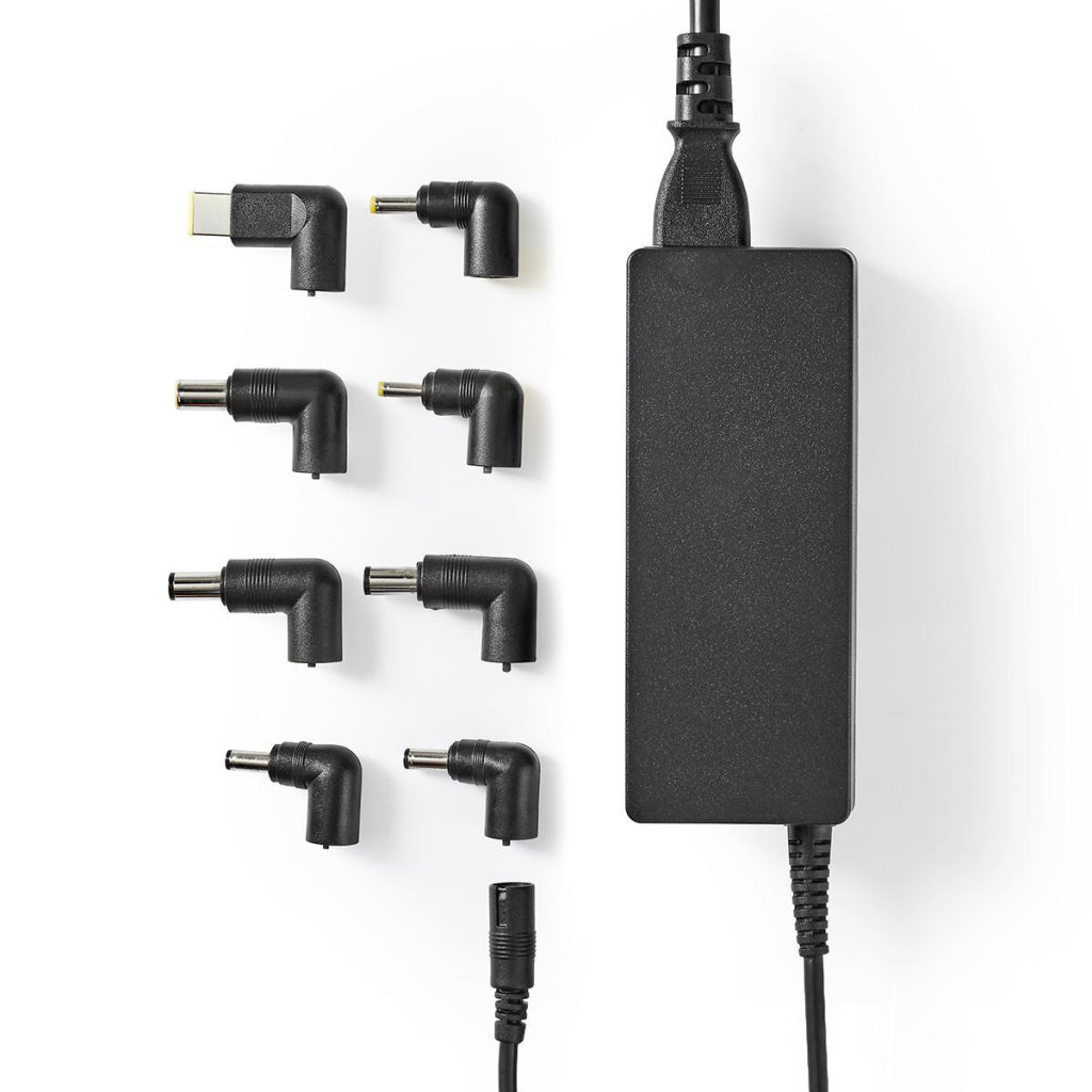 Nedis nbau9001fbk notebook-adapter universeel 8 connectoren 90 w uitgang 15 v - 20 v / 6 a (max.)