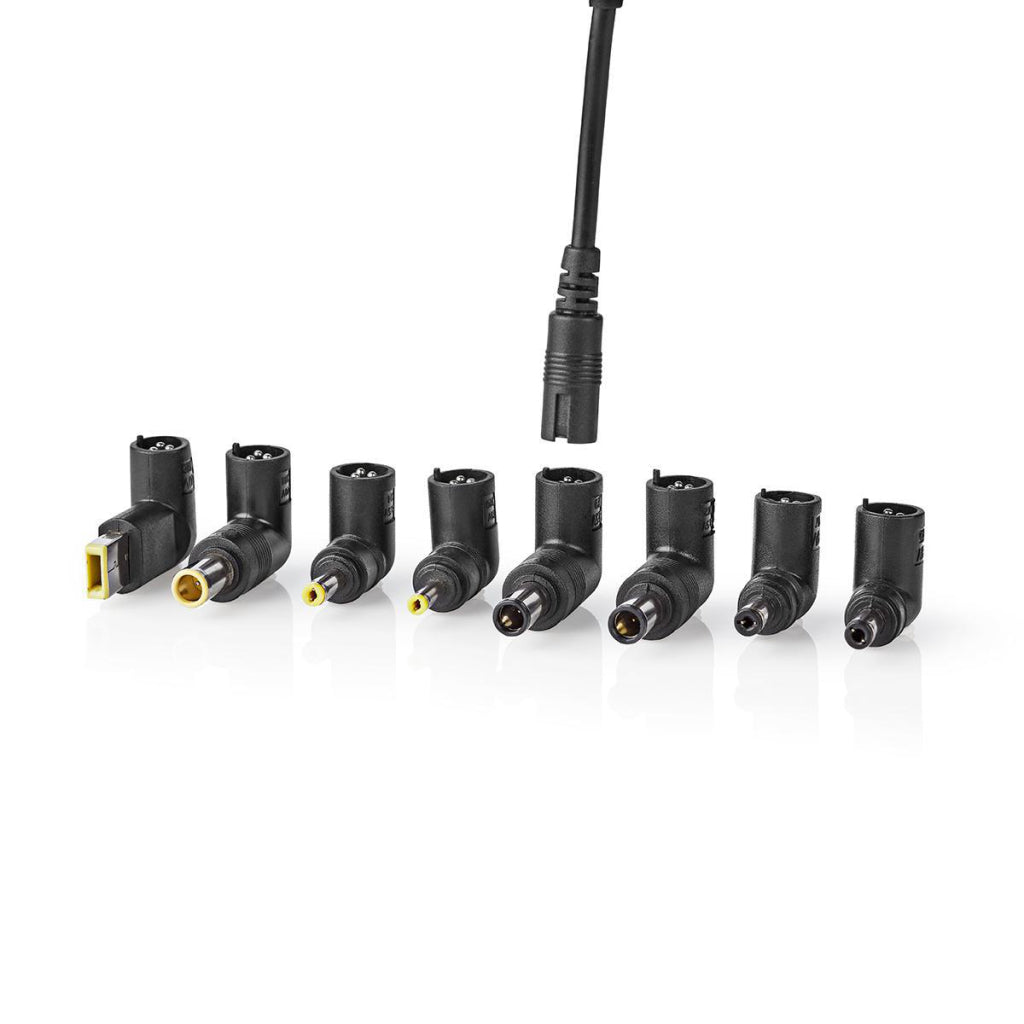 Nedis nbau9001fbk notebook-adapter universeel 8 connectoren 90 w uitgang 15 v - 20 v / 6 a (max.)