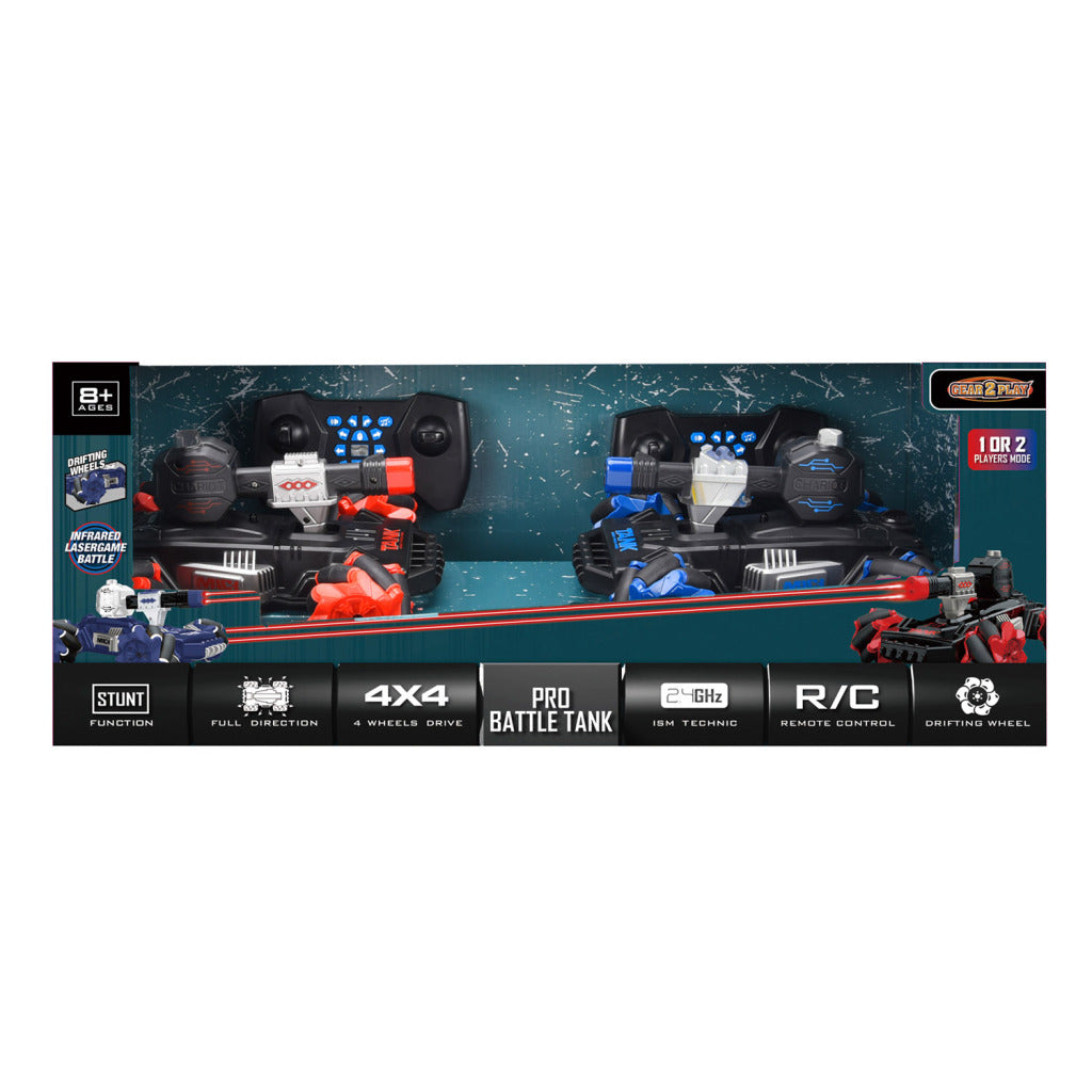 Gear2Play Bestuurbare Auto Duo Stunt Tank Set