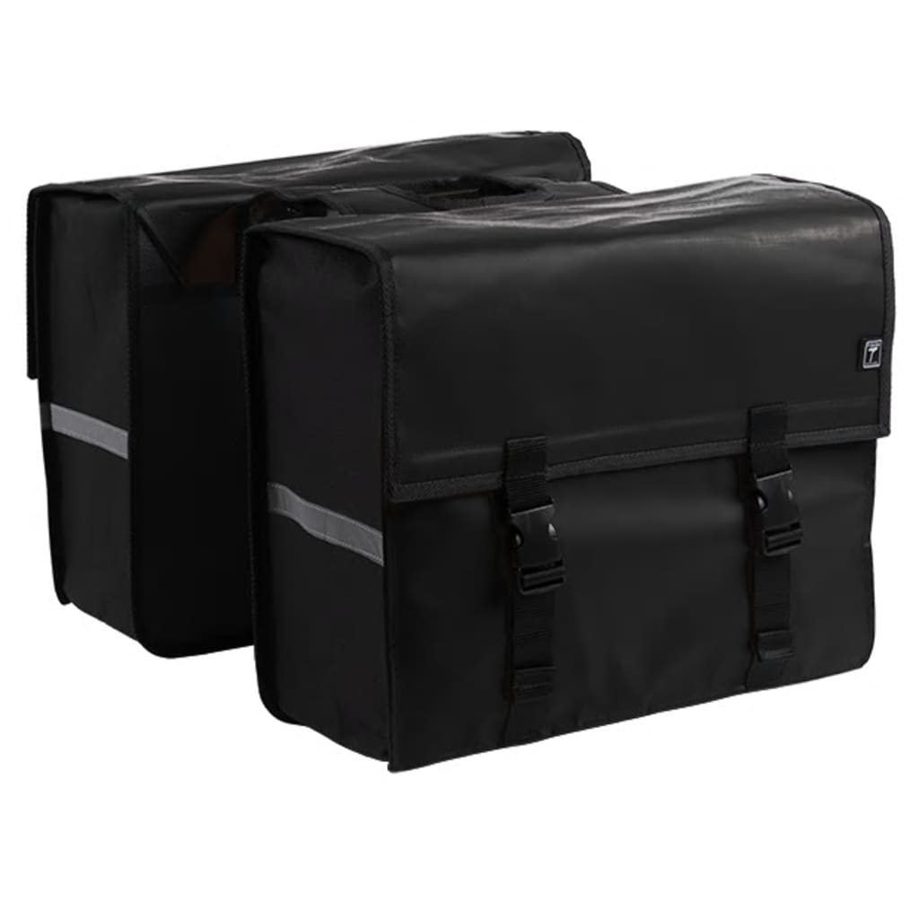 7-Series Fietstas Dubbel 46 L Zeildoek Zwart