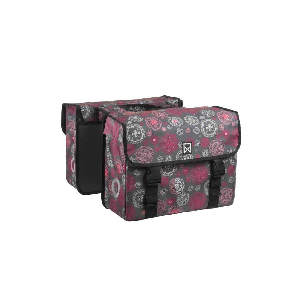 Willex Fietstas Dubbel Cosmos 33 L Grijs En Rood