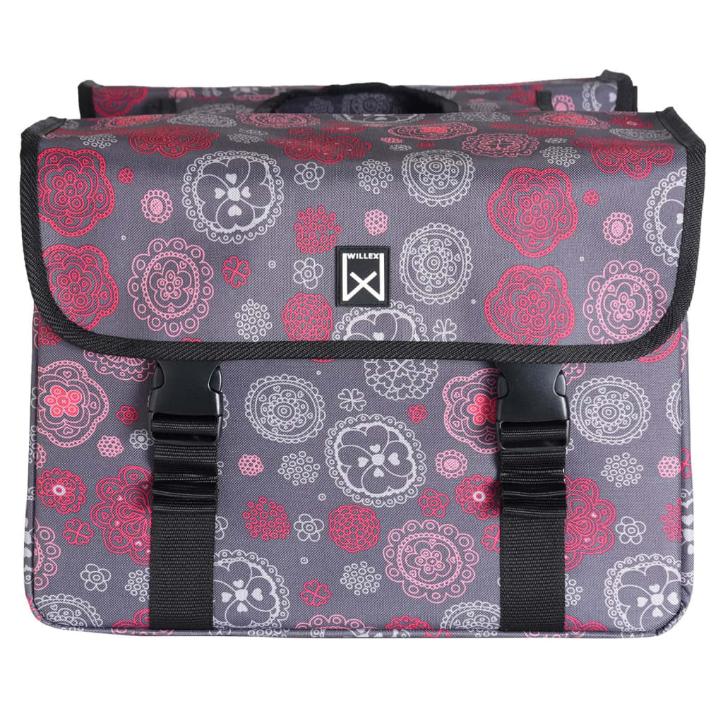 Willex Fietstas Dubbel Cosmos 33 L Grijs En Rood