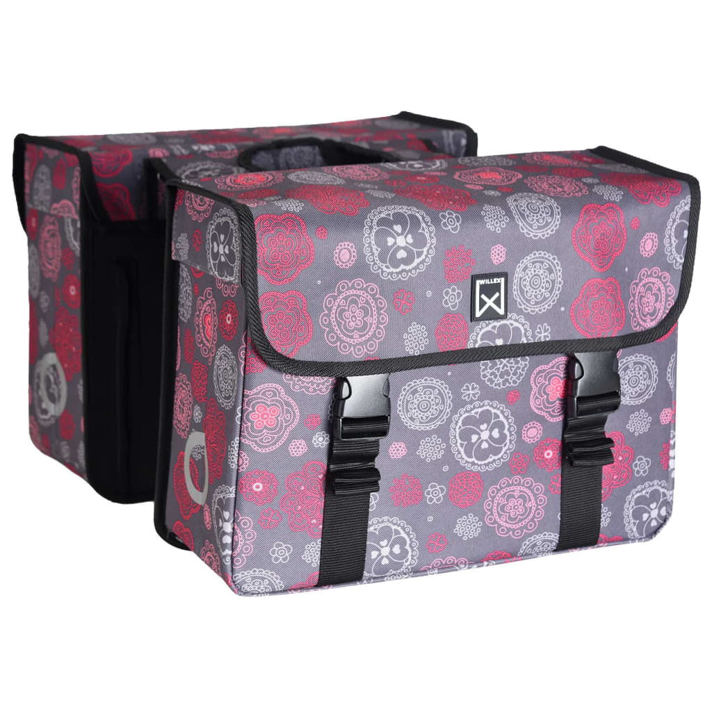 Willex Fietstas Dubbel Cosmos 33 L Grijs En Rood