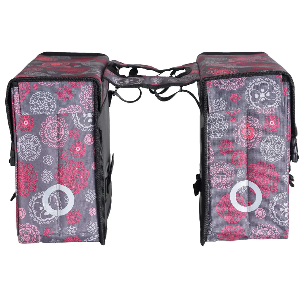 Willex Fietstas Dubbel Cosmos 33 L Grijs En Rood