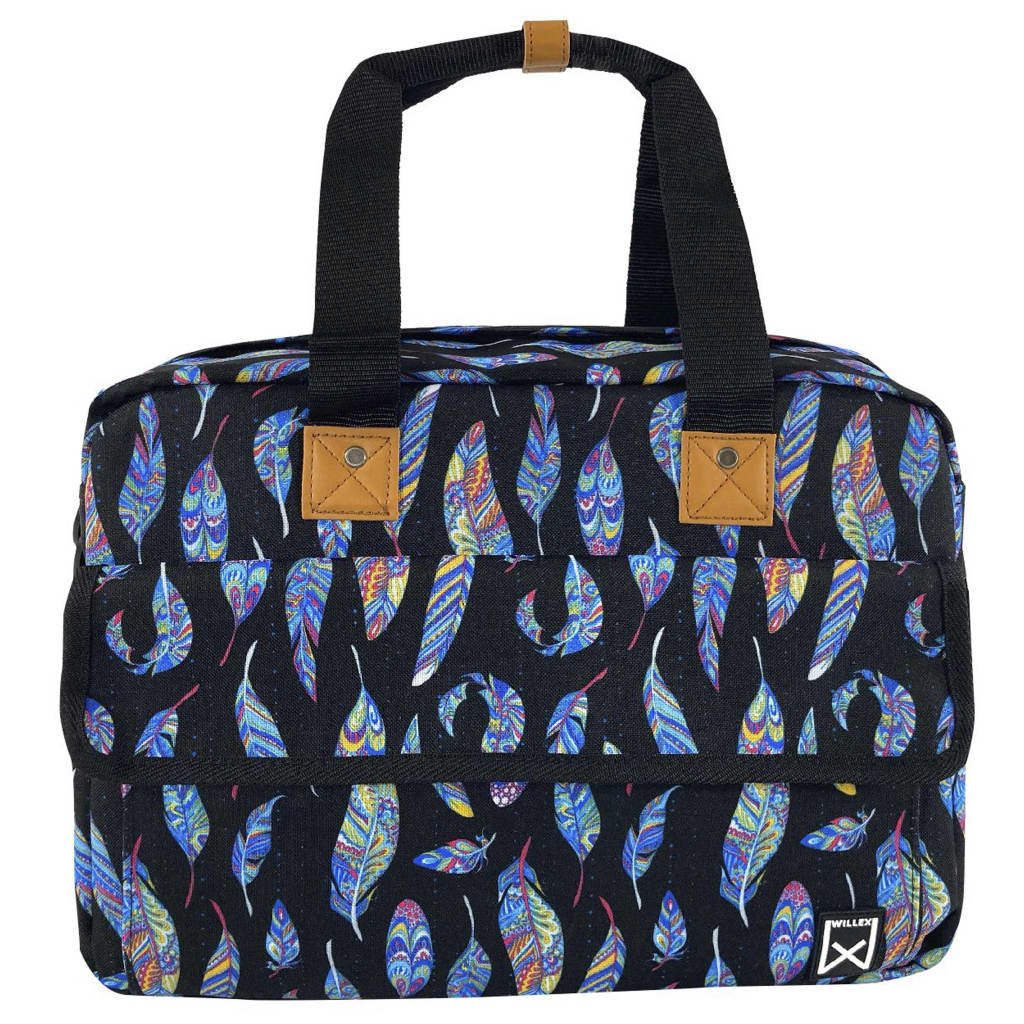 Willex Fietstas 15 L Blauwe Veren