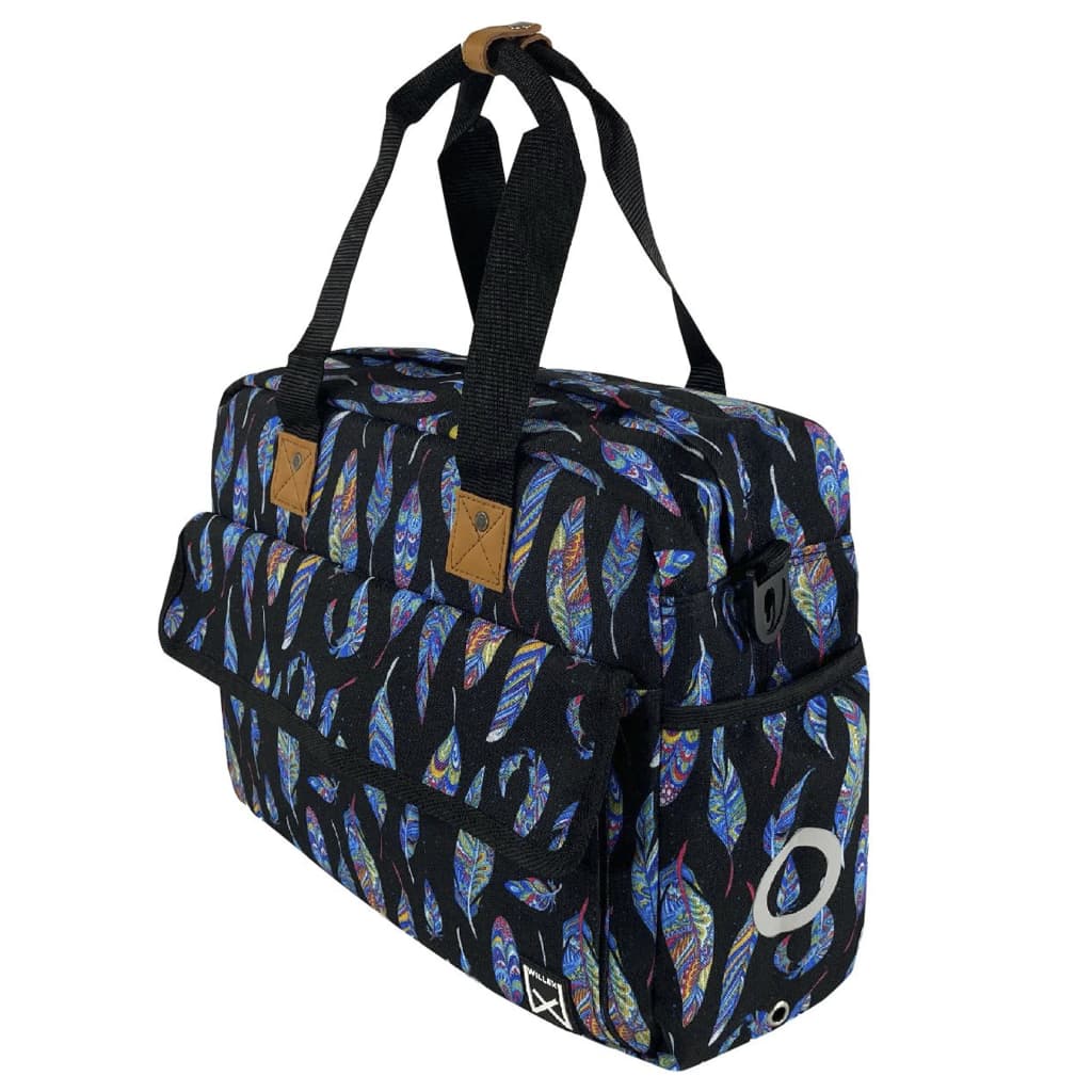 Willex Fietstas 15 L Blauwe Veren