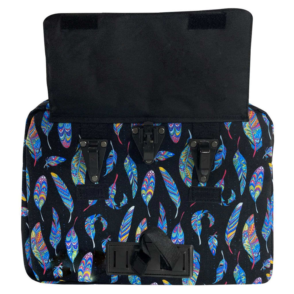 Willex Fietstas 15 L Blauwe Veren