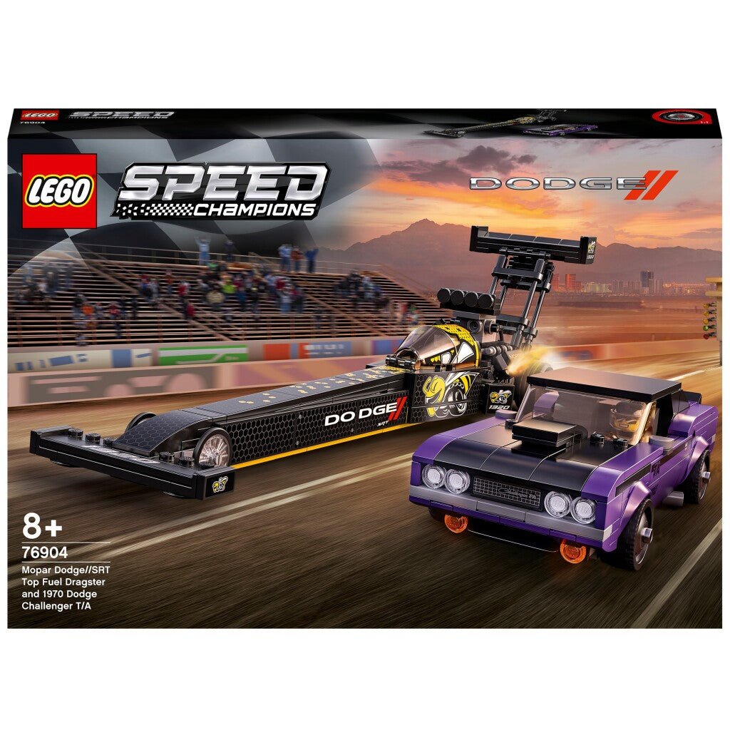 Lego Speed Champions 76904 Mopar Dodge Srt Top Fuel Dragster En 1970 Dodge Challenger