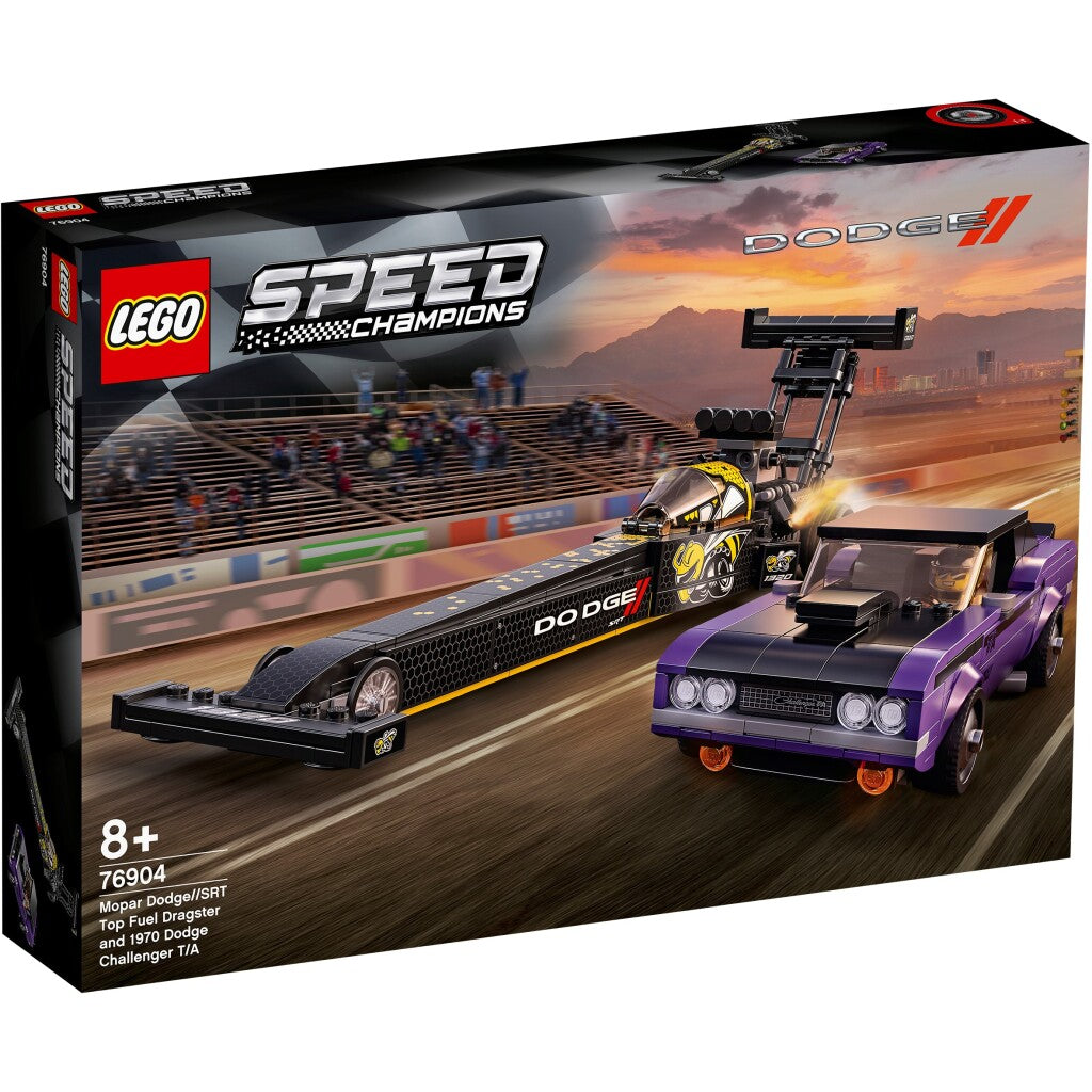 Lego Speed Champions 76904 Mopar Dodge Srt Top Fuel Dragster En 1970 Dodge Challenger