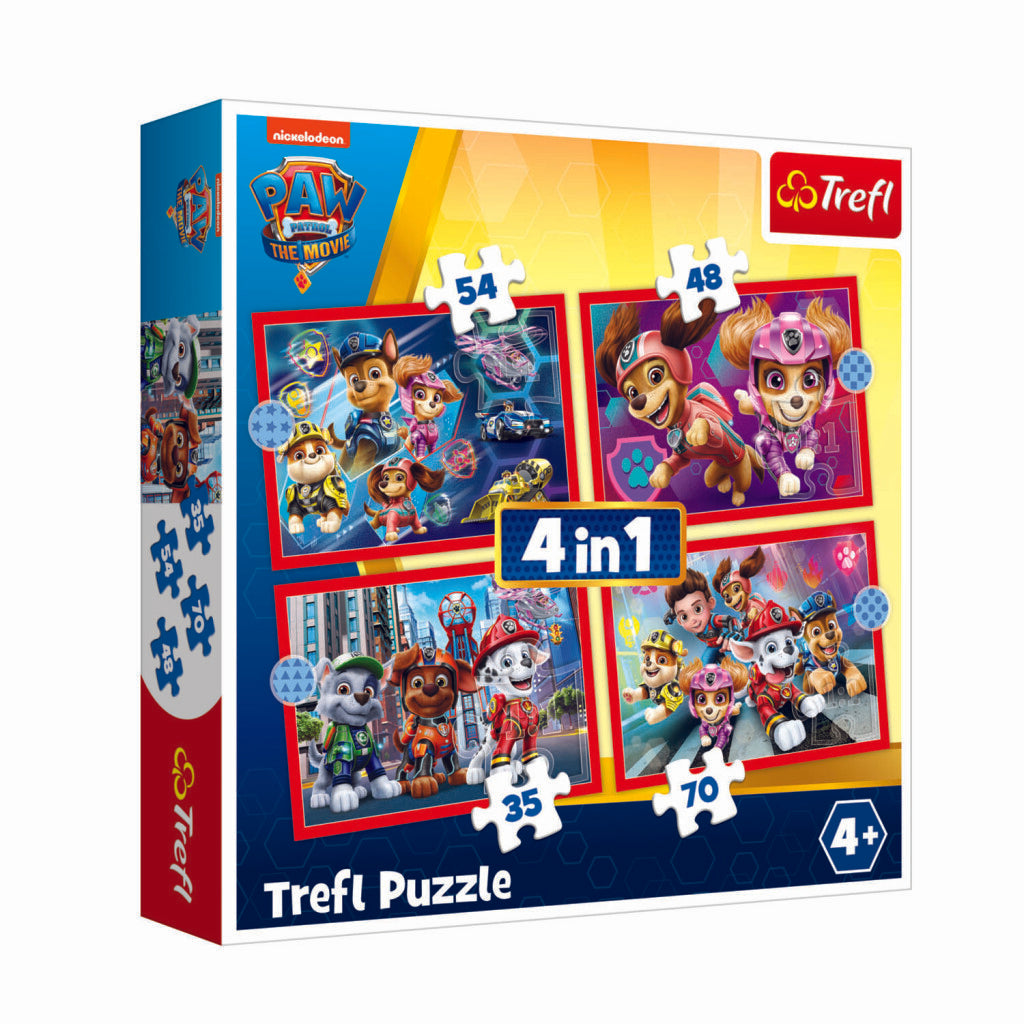 Trefl 4In1 Puzzel Paw Patrol The Movie