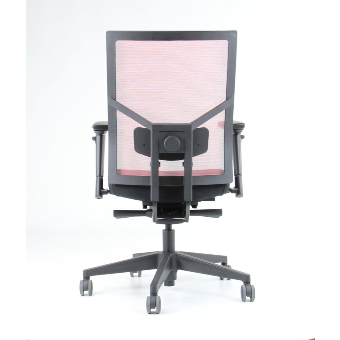 Refurbished Bureaustoel Ergonomisch Design Zuidas Mesh Rood (N)En 1335