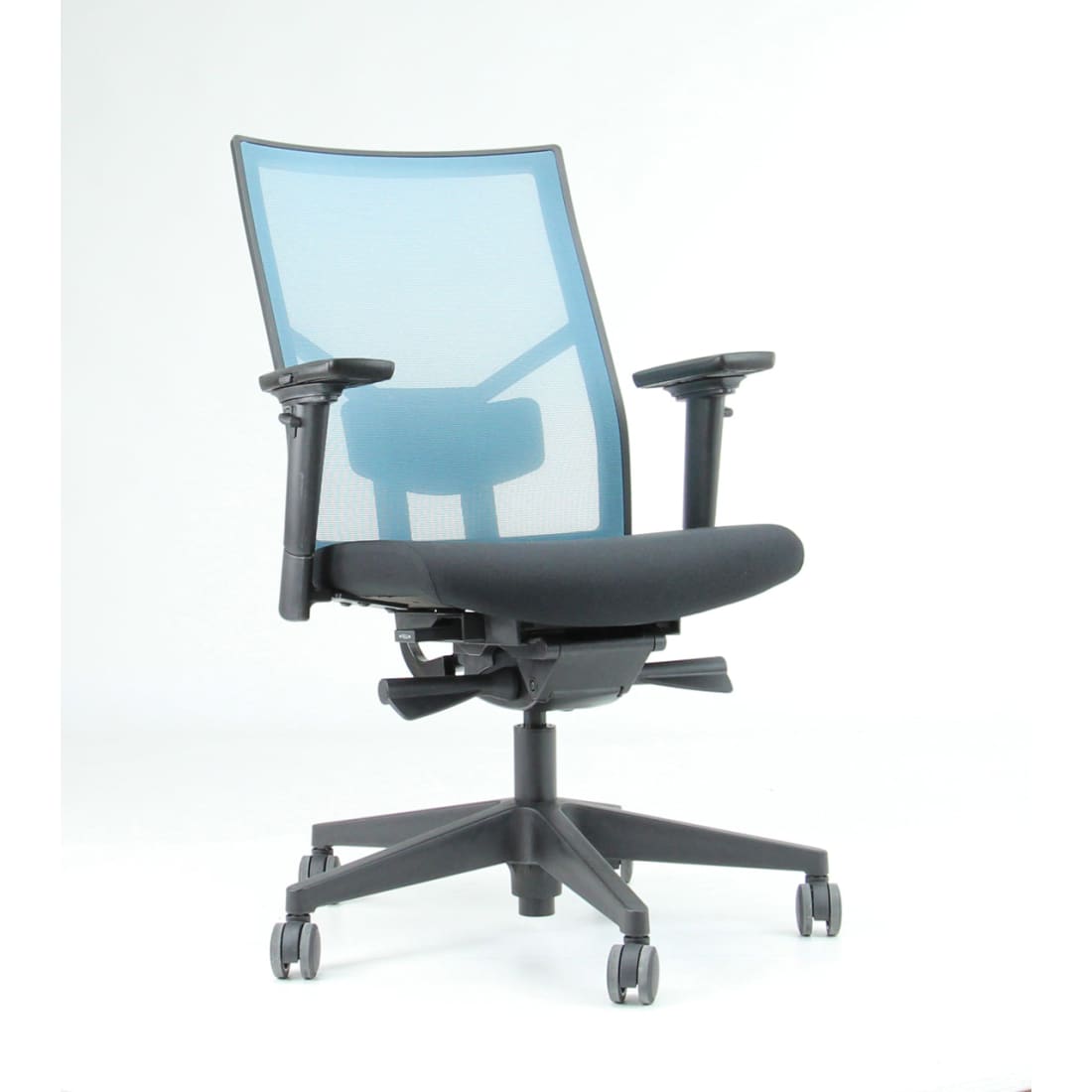 Refurbished Bureaustoel Ergonomisch Design Zuidas Mesh Blauw (N)En 1335