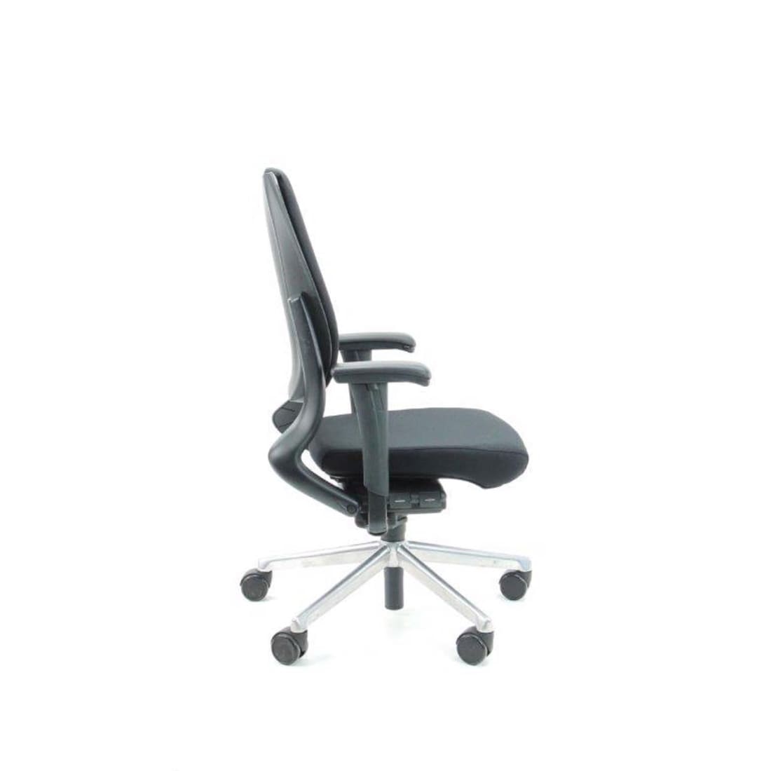 Bureaustoel Refurbished Ergonomisch Design Ahrend 230 "Hoge Rug" Zwart / Chrome