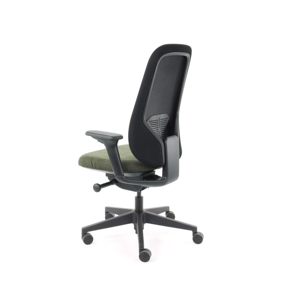 Bureaustoel Nora Mesh Groen Black Edition - Ergonomisch Design Nen1335