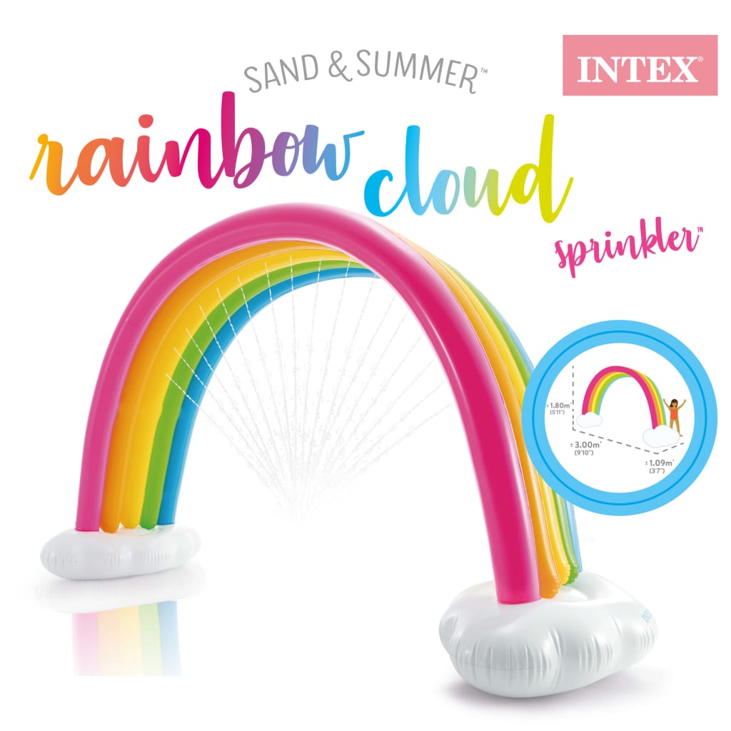 Intex Regenboogsproeier 300X109X180 Cm Meerkleurig