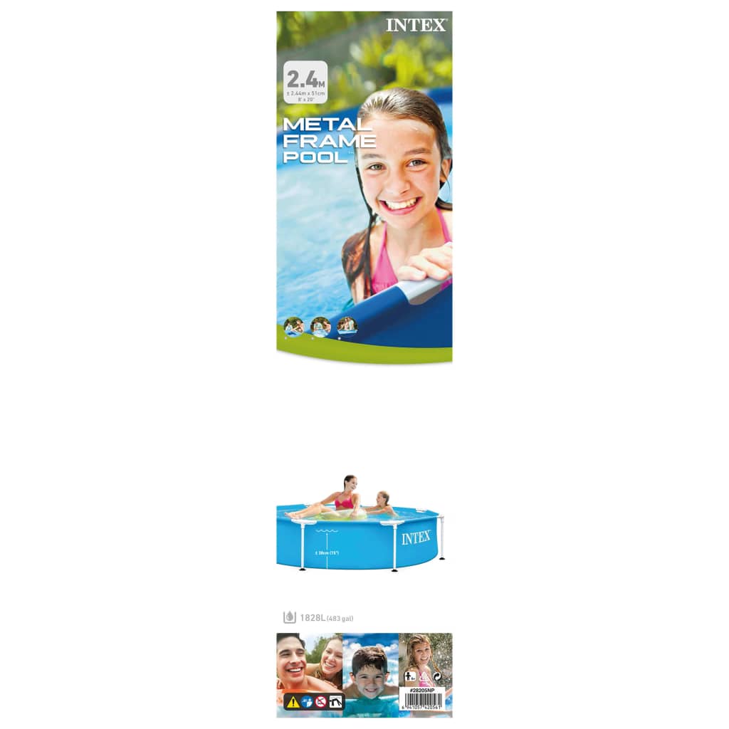 Intex Zwembad Metal Frame 244X51 Cm