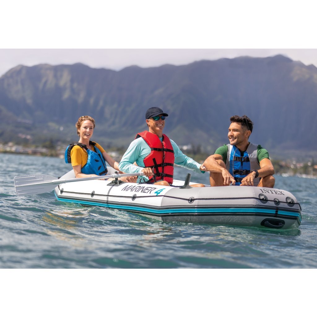 Intex 68376Np Mariner 4 4-Persoons Opblaasboot Set