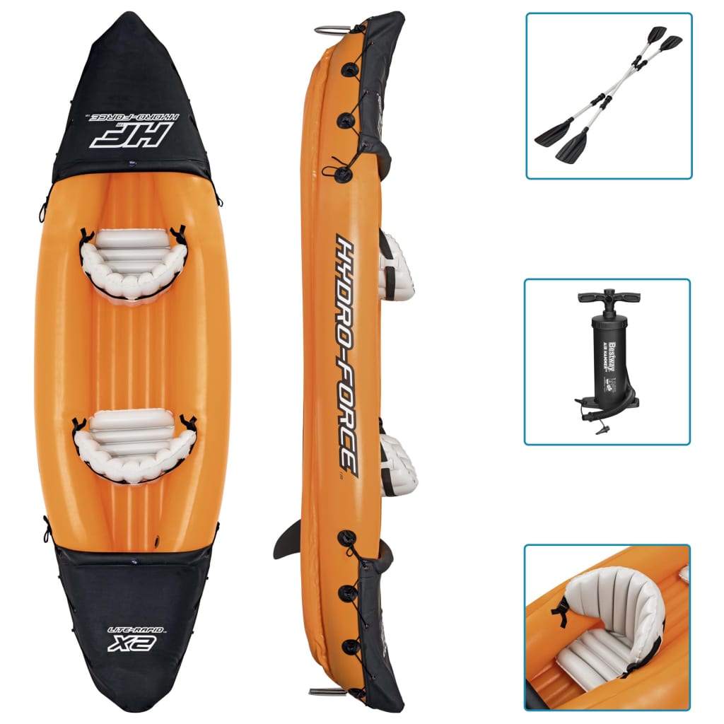 Bestway Kajakset Hydro-Force Lite-Rapid X2 Opblaasbaar