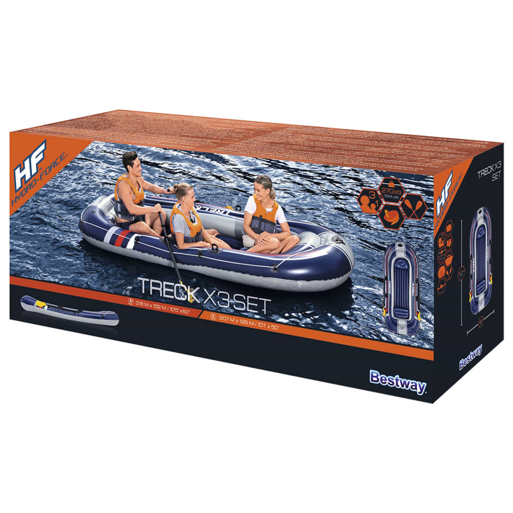 Bestway Hydro-Force Opblaasboot Treck X3 307X126 Cm