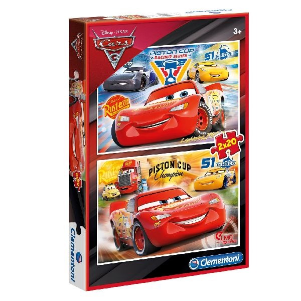 Clementoni Cars 3 Puzzel 2X20 Stukjes