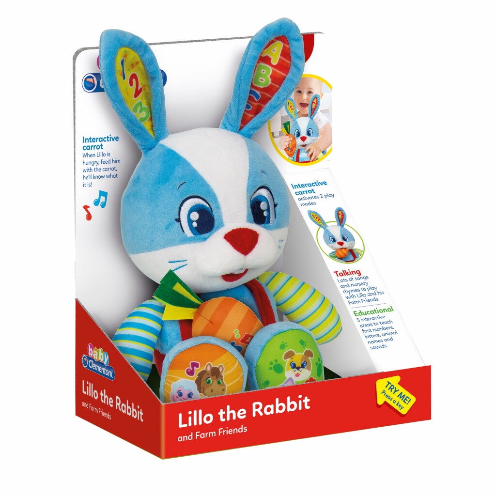 Clementoni Baby Lilo Knuffel Konijn Met Geluid