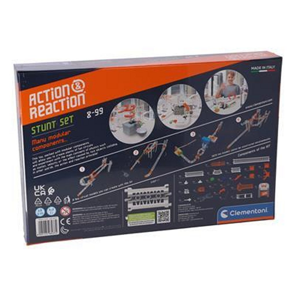 Clementoni Action And Reaction Stunt Set Knikkerbaan 99-Delig