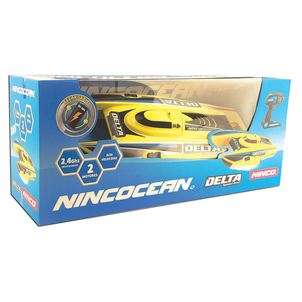 Ninco Rc Delta Boot 39X19X8 Cm Geel/Blauw/Zwart