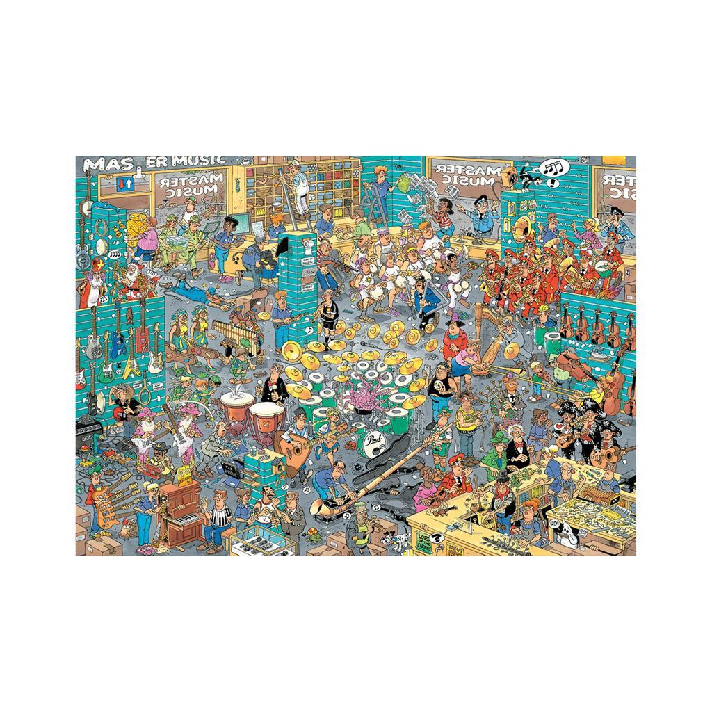 Jumbo Jan Van Haasteren Puzzels De Muziekwinkel + Vakantiekriebels 2X1000 Stukjes