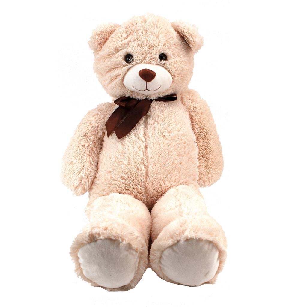 Basic Knuffelbeer Met Strik 100 Cm