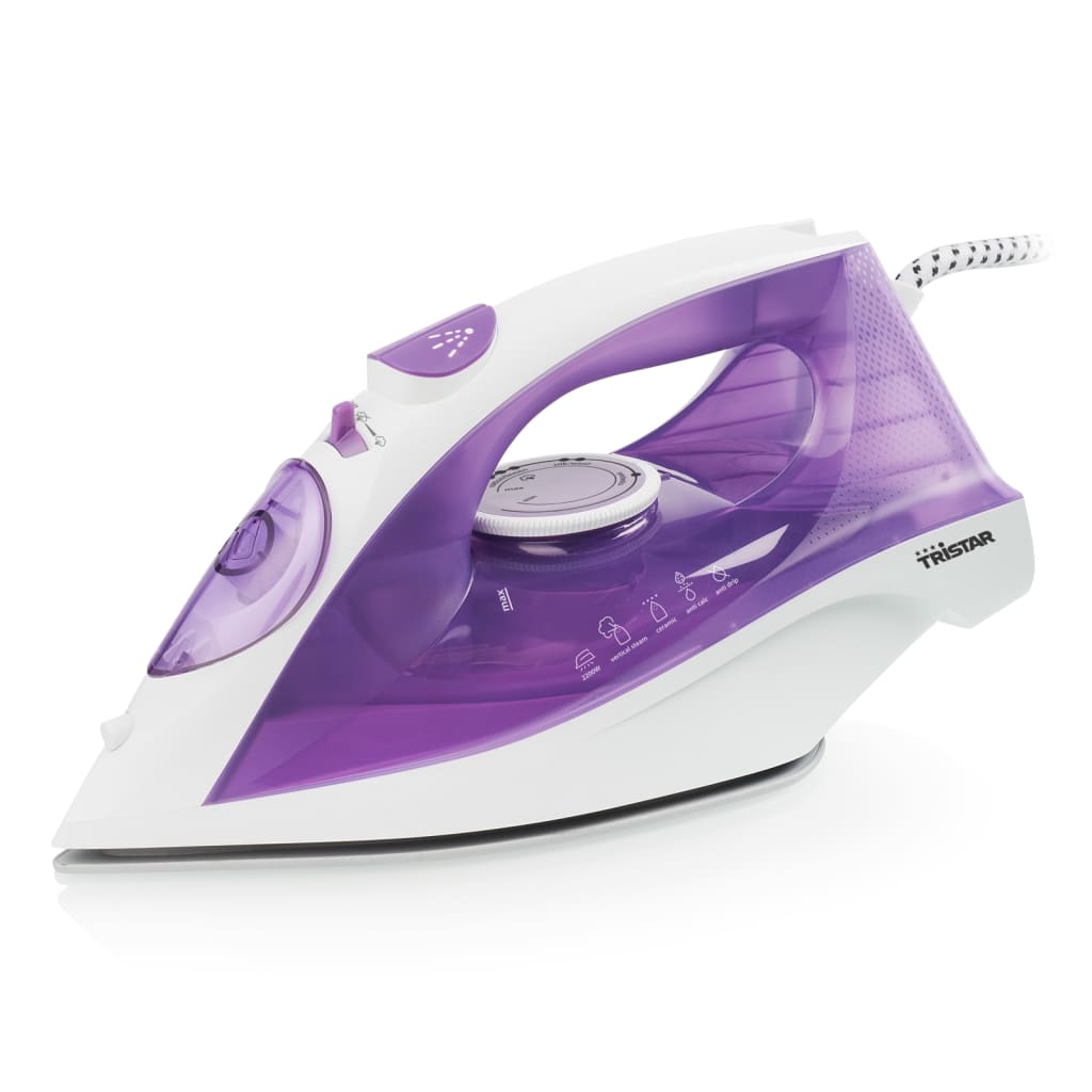 Tristar Stoomstrijkijzer St-8350 2200 W Wit En Paars